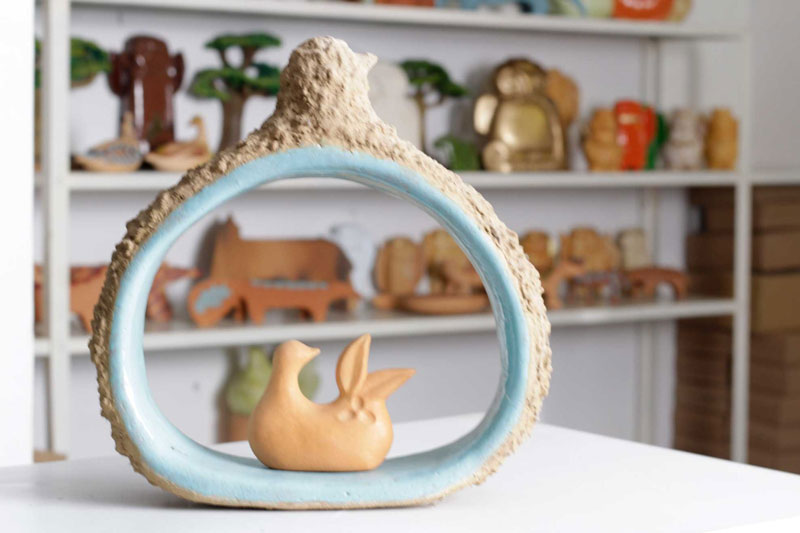 Ceremica artesanal presentada en la feria artesanal de Pitalito