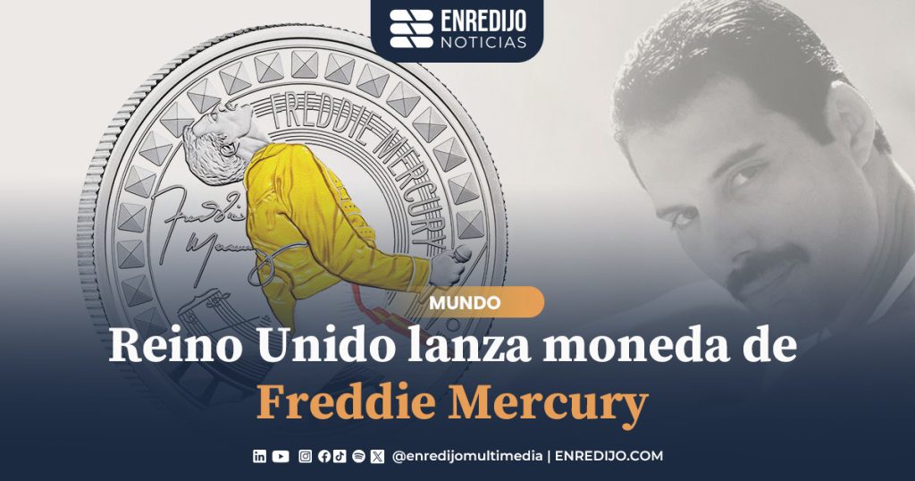 Lanzan moneda de Freddie Mercury en Reino Unido