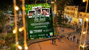 Inauguración del alumbrado navideño Pitalito 2025 en el parque José Hilario López