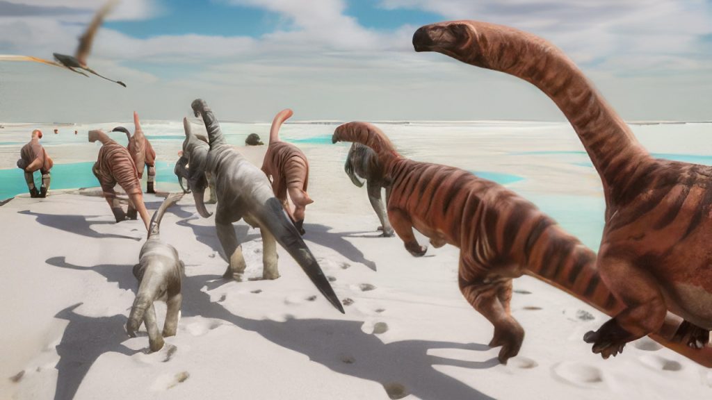 valle de los dinosaurios, en Italia. Un impresionante yacimiento con miles de huellas fósiles