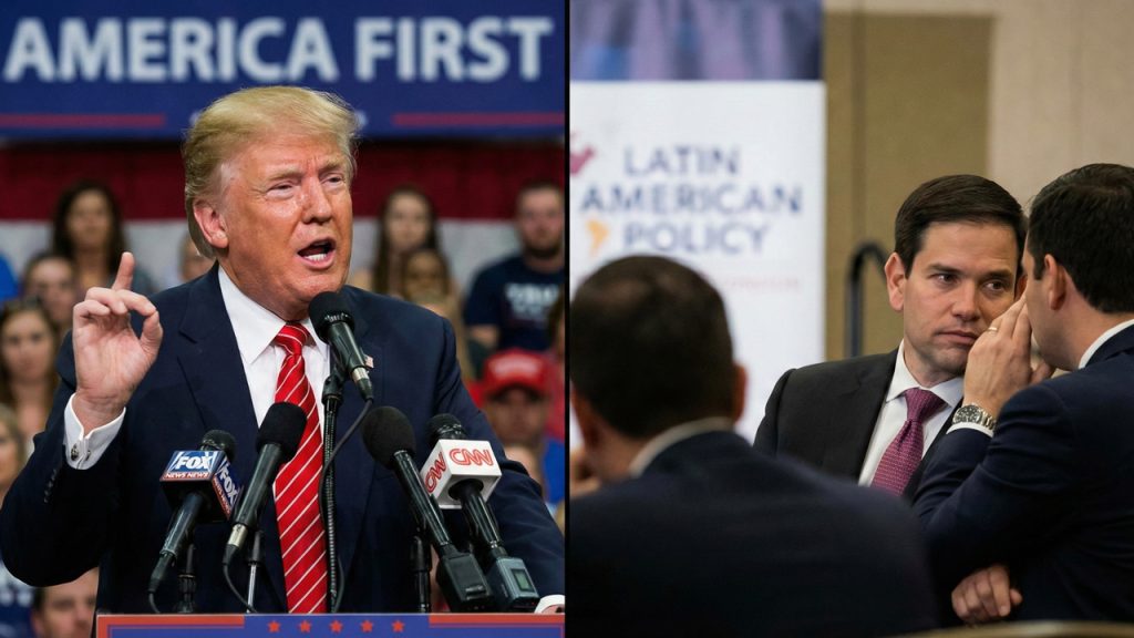 Donald Trump y Marco Rubio definiendo la política de Trump y Latinoamérica.