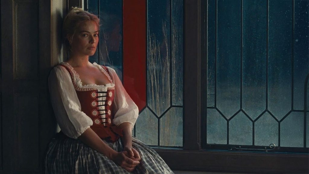 Margot Robbie en escena de cumbres borrascosas