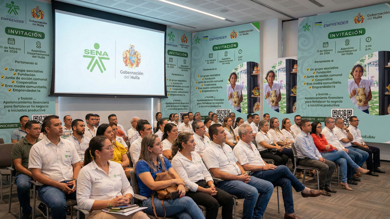 Capacitación del Fondo Emprender Huila en Neiva para emprendedores locales.