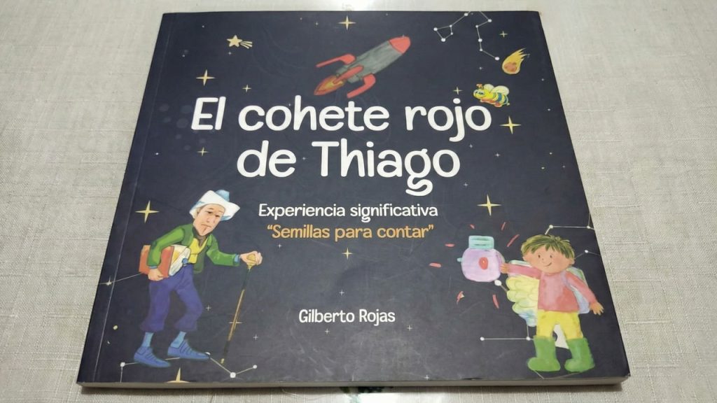 Portada del libro El cohete rojo de Thiago de Gilberto Rojas