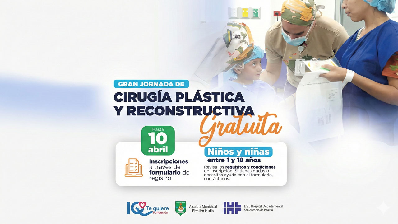 Cirugía Reconstructiva Gratis para Niños en Pitalito