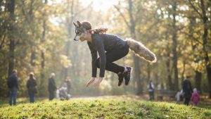 Therian en un parque