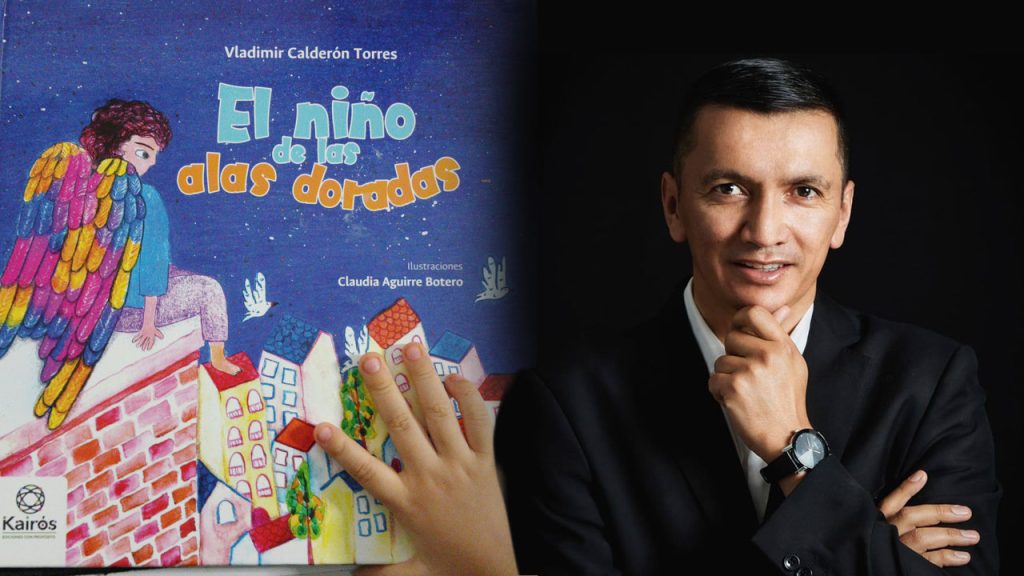 Libro el niño de las alas doradas de Vladimir Calderón
