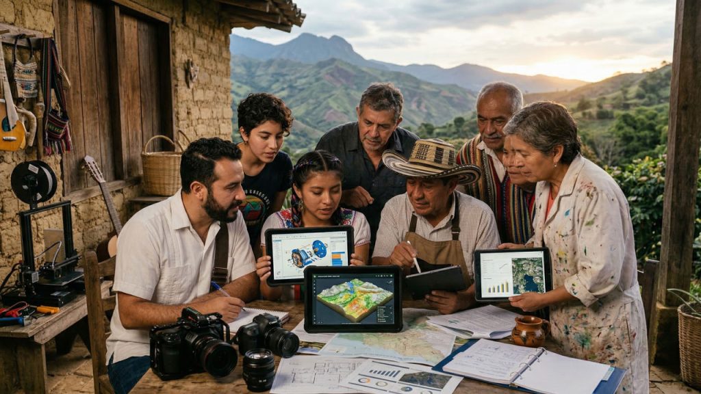 artistas rurales en Colombia