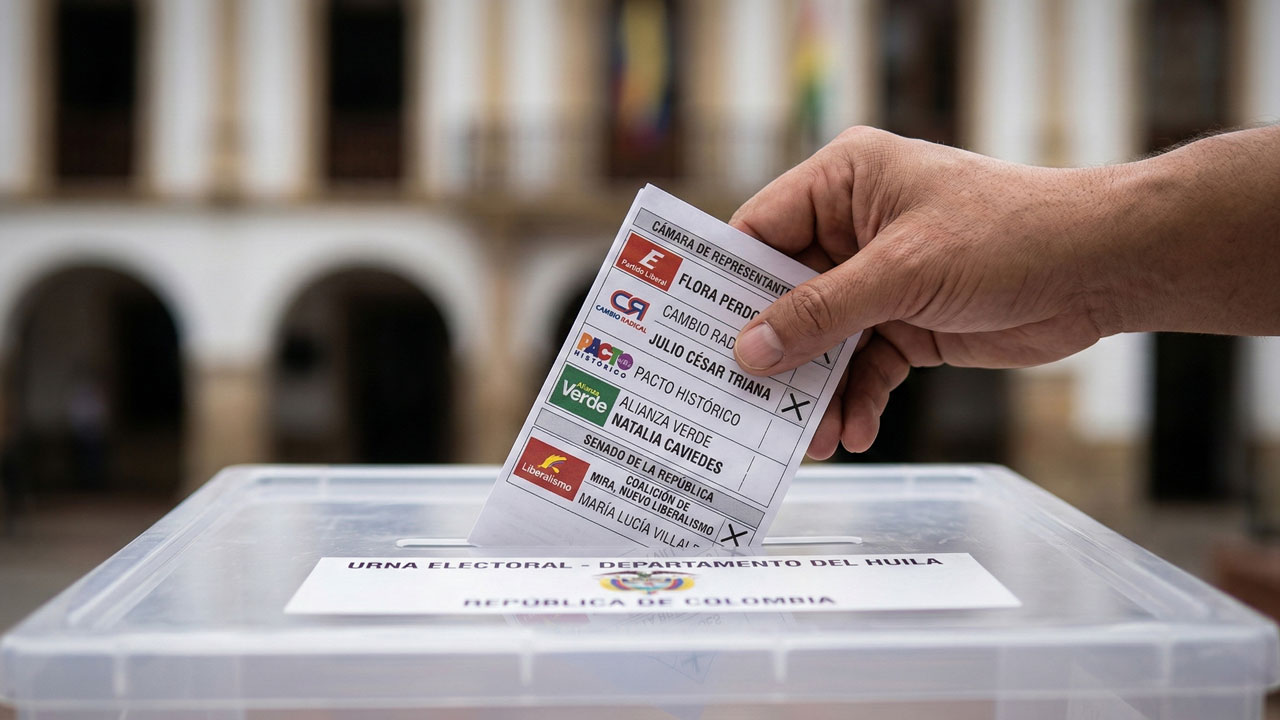 mano con voto en urna