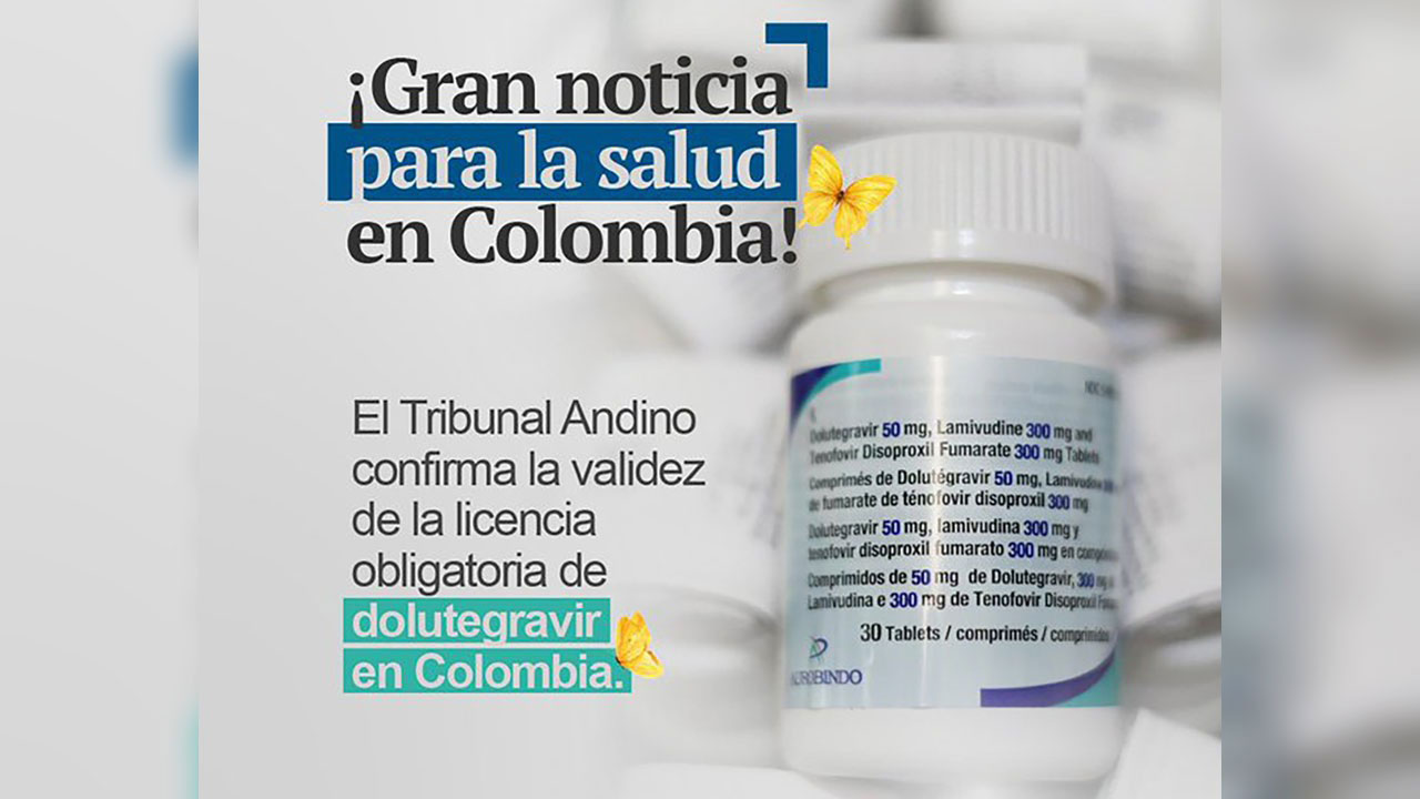 Colombia ratifica ante la CAN el acceso a Dolutegravir para el tratamiento del VIH