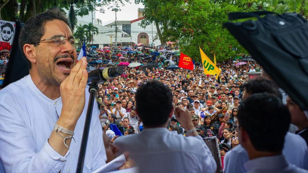 Iván Cepeda Castro en su visita a Pitalito