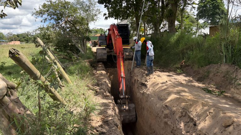 Avanza nueva red de alcantarillado al sur de Pitalito