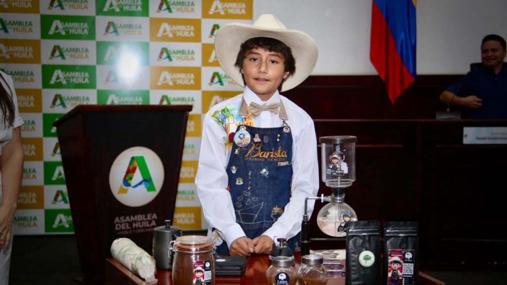 Jerónimo Meneses: El niño embajador del café en el Huila
