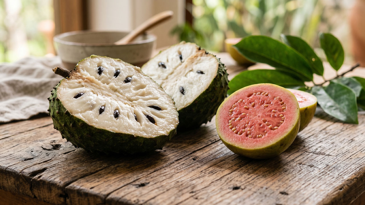 Guayaba y guanábana: Propiedades nutricionales y recetas surcolombianas