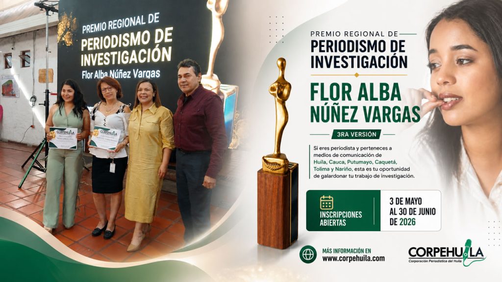 Abierta la Tercera Versión del Premio Regional de Periodismo de Investigación Flor Alba Núñez Vargas