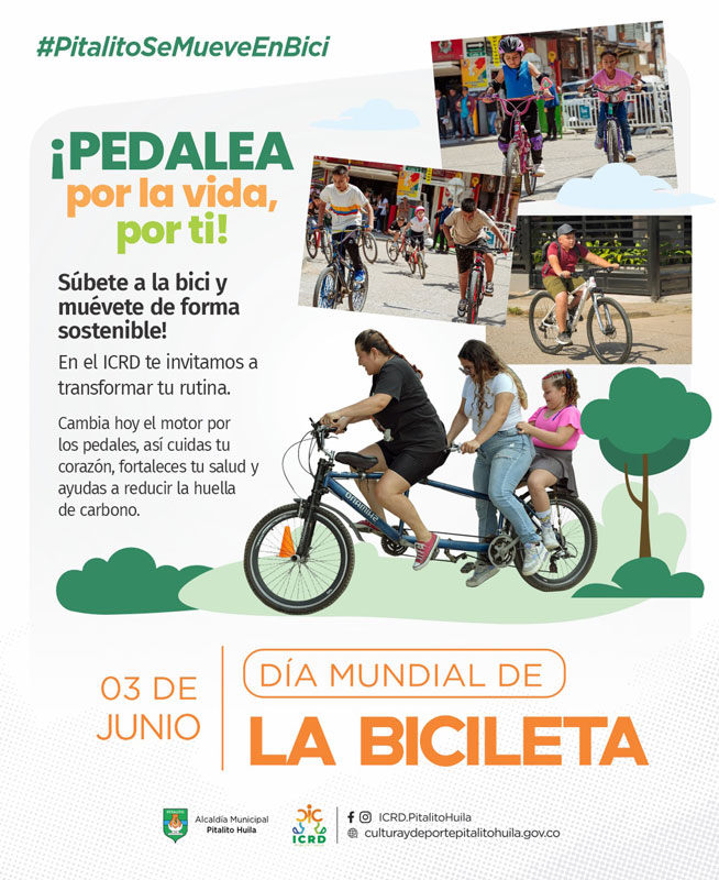 Día de la Bici: Pitalito por la movilidad sostenible