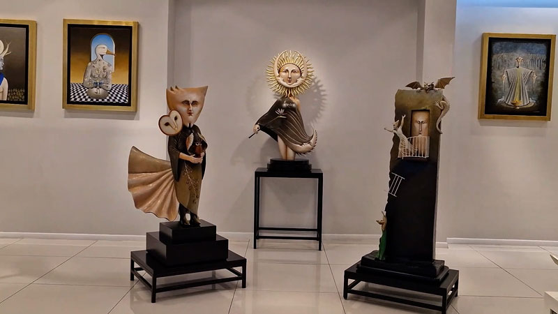La galería de Sergio Bustamante y el Reflejo de Tlaquepaque