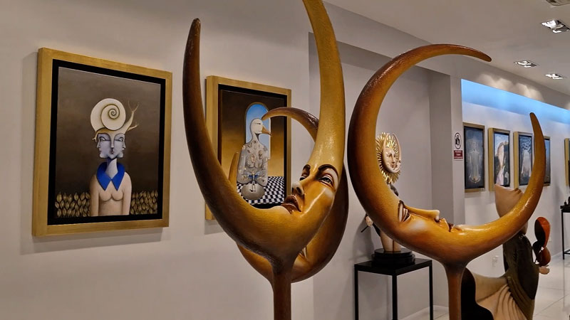 La galería de Sergio Bustamante y el Reflejo de Tlaquepaque