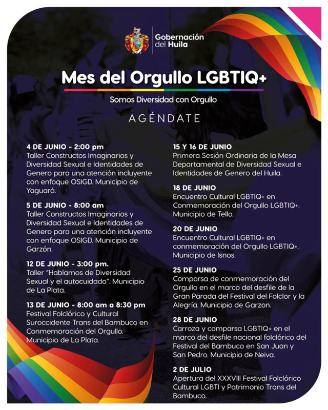 Huila celebra el orgullo LGBTIQ+ con folclor y diversidad