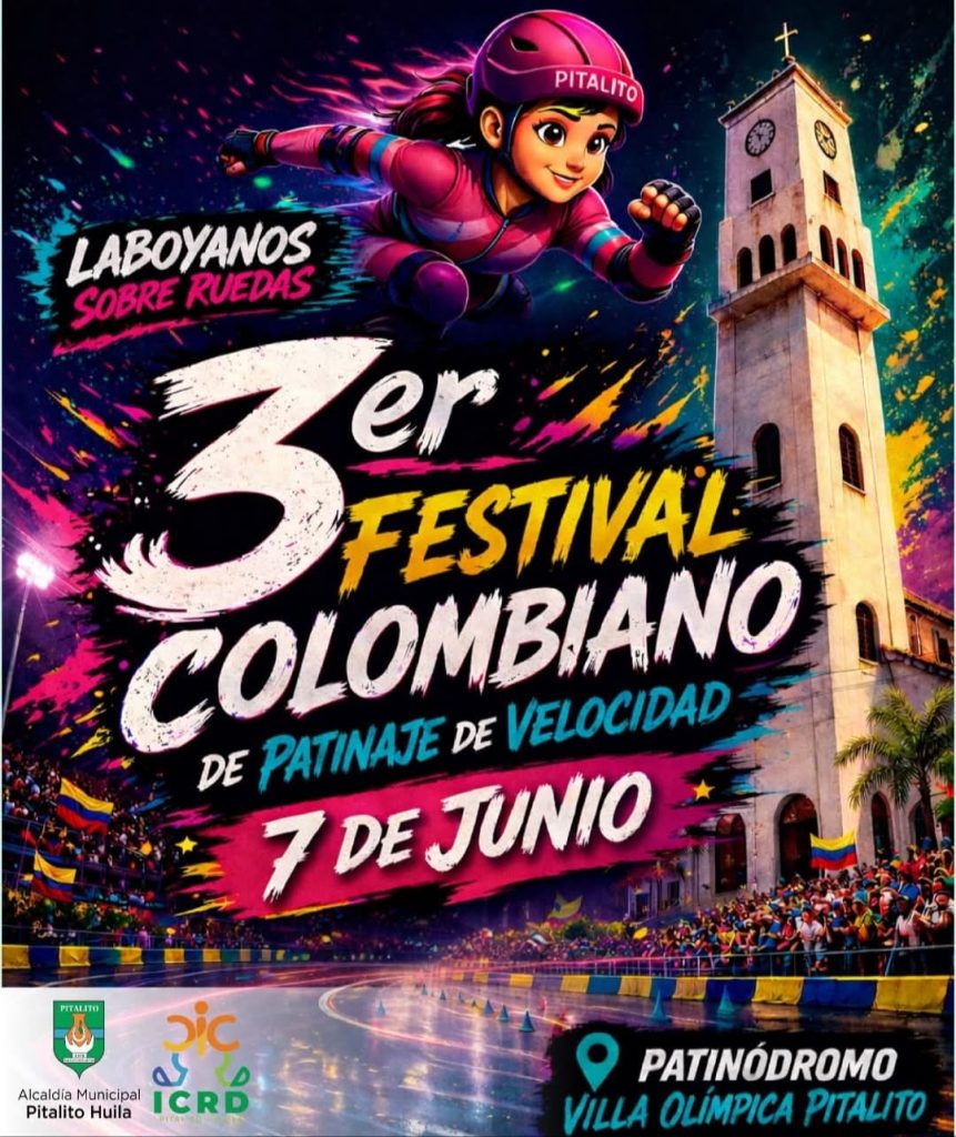 Pitalito acoge el 3° Festival de Patinaje de Velocidad