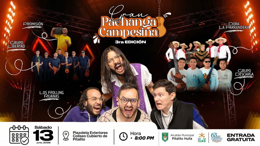 Pitalito cantará en la 3ra Gran Pachanga Campesina
