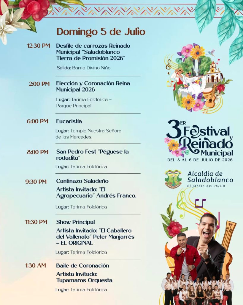 Saladoblanco celebrará su 3er Festival y Reinado Municipal