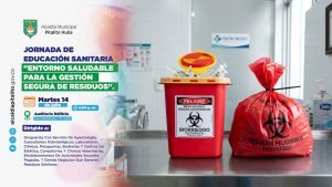 Autoridades sanitarias convocan a jornada sobre manejo de residuos biológicos y prevención epidemiológica en Pitalito