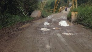 Mal estado de la vía La Laguna-Isnos impide el recorrido original de la Ruta Harold Tejada