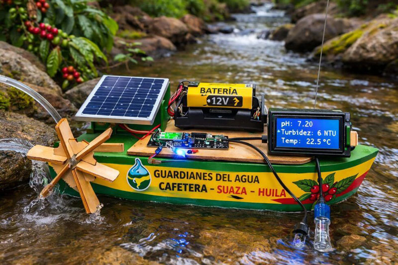 Prototipo inteligente vigila el agua cafetera en Suaza