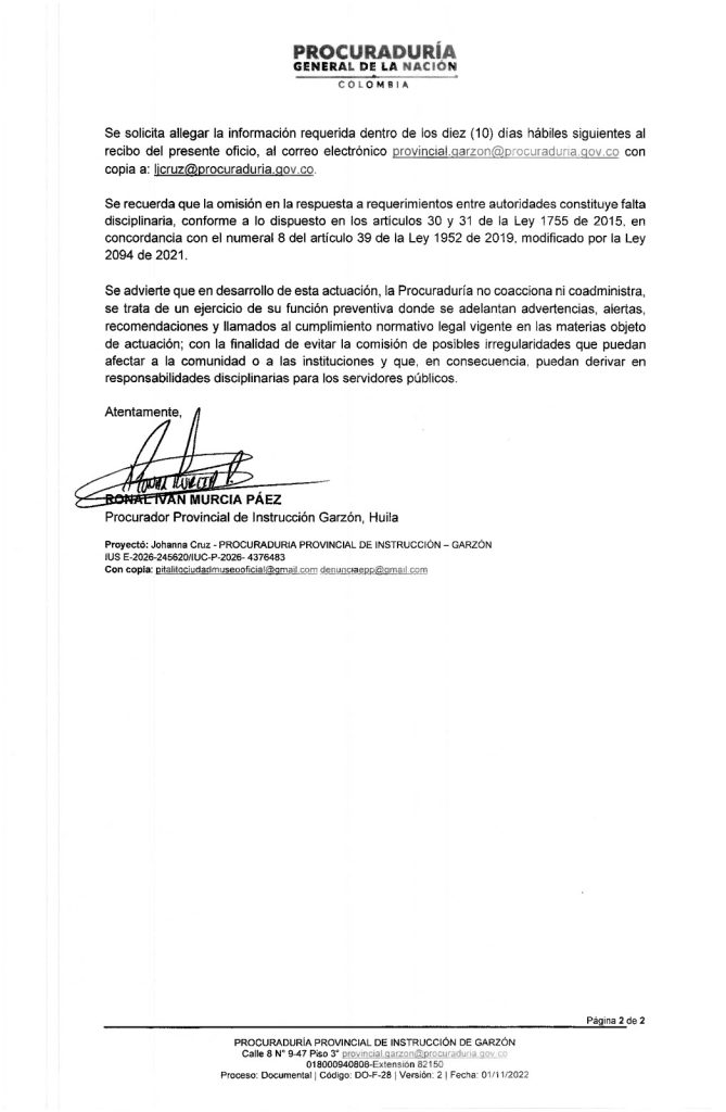 Empitalito en la lupa: 10 días para justificar contratos