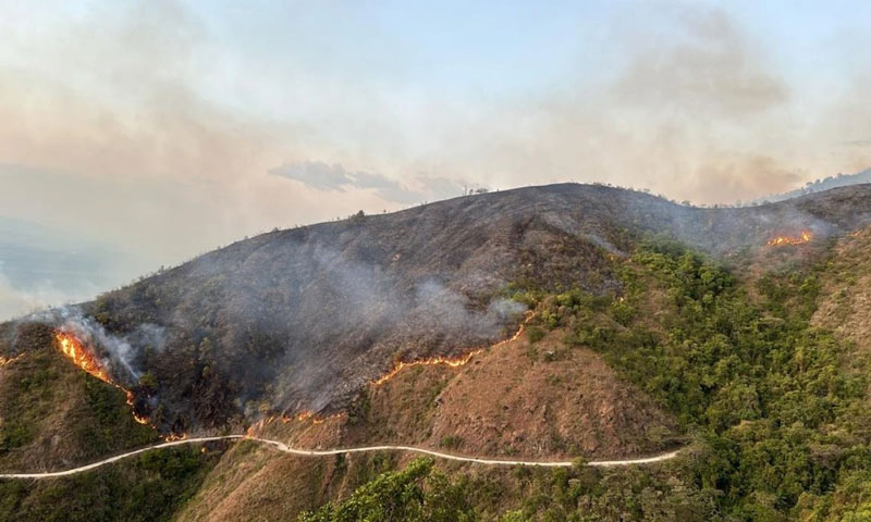 La alerta por amenaza de incendios forestales se expande a veintidós municipios del Huila