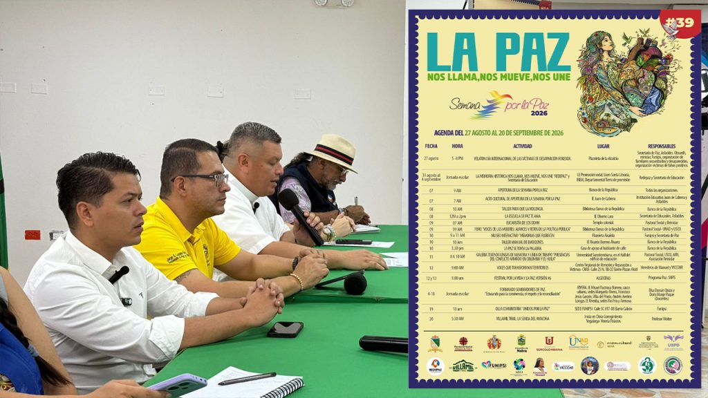 Semana por la Paz 2026: Agenda y movilización