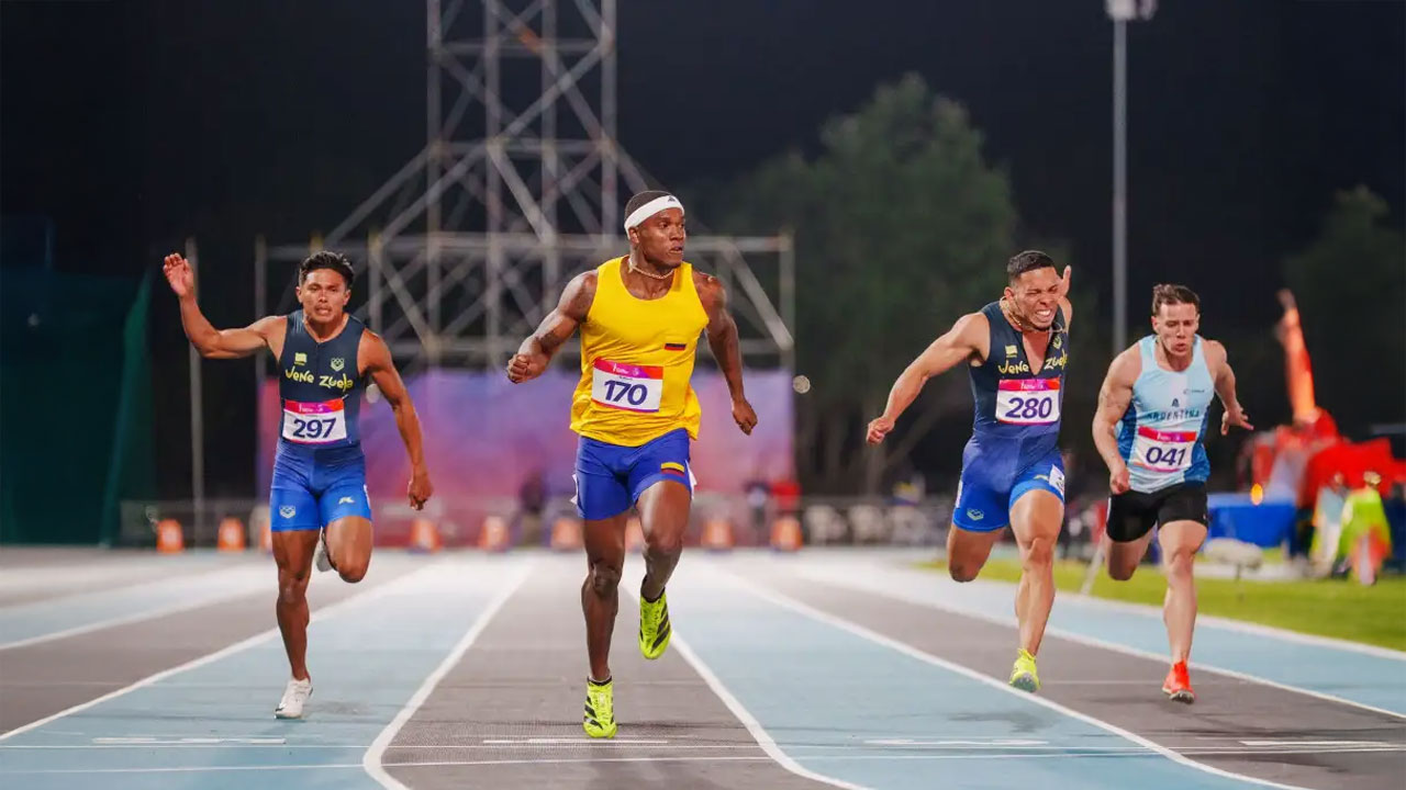 Ronal Longa, oro en los 100 metros Suramericanos