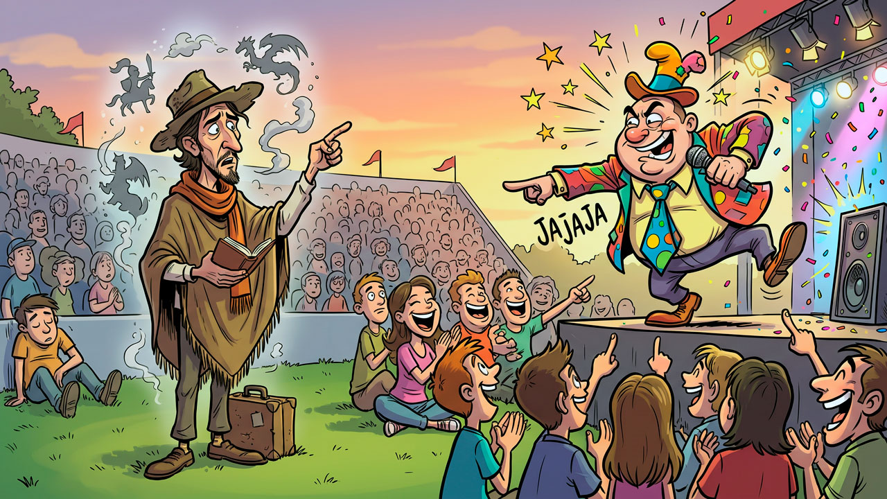 La tarima laboyana ya no será el lugar de los narradores orales que, a través de la magia de la palabra, preservaban la memoria del Macizo Colombiano