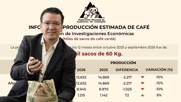 Dramática caída del 15 % en la producción de café
