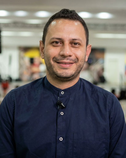 Luis Castellanos, director de la Orquesta Típica Colombiana de la Universidad Pedagógica Nacional