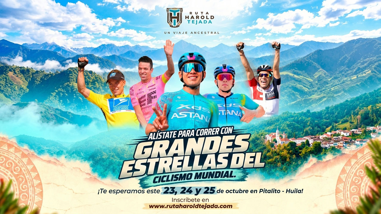 Nairo, Egan y Rigo engalanan la Ruta Harold Tejada en Huila