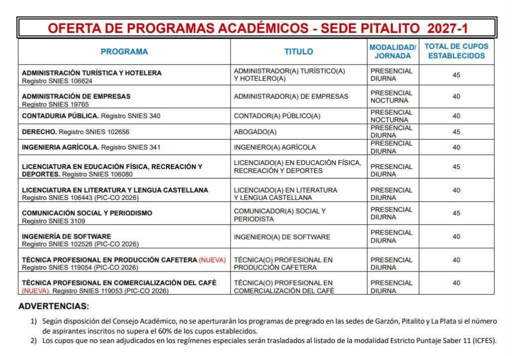 USCO 2027: Nueva oferta académica y apuestas por el café
